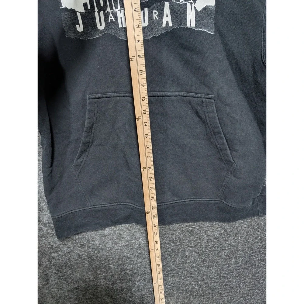 Jordan Jumpman Mens XL Black Graphic Hoodie Sweatshirt Long Sleeve 1938